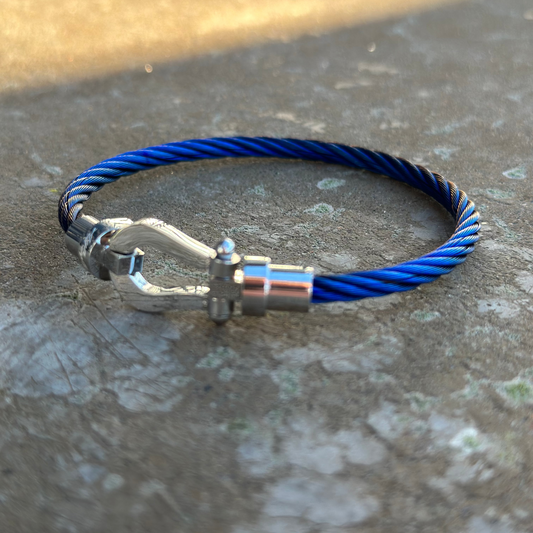 Blue Metal Bracelet