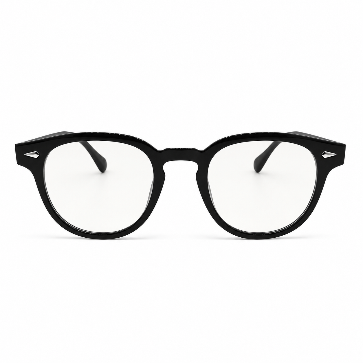 Round black transparent shades