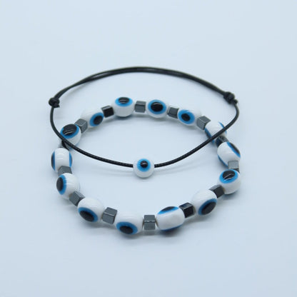 White and Lightblue Eye Bracelet