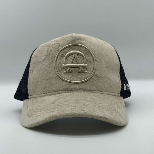 The Beige Velvet cap