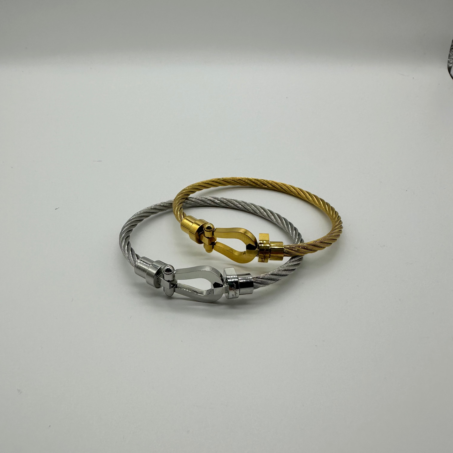 Gold and Silver Metal Bracelet