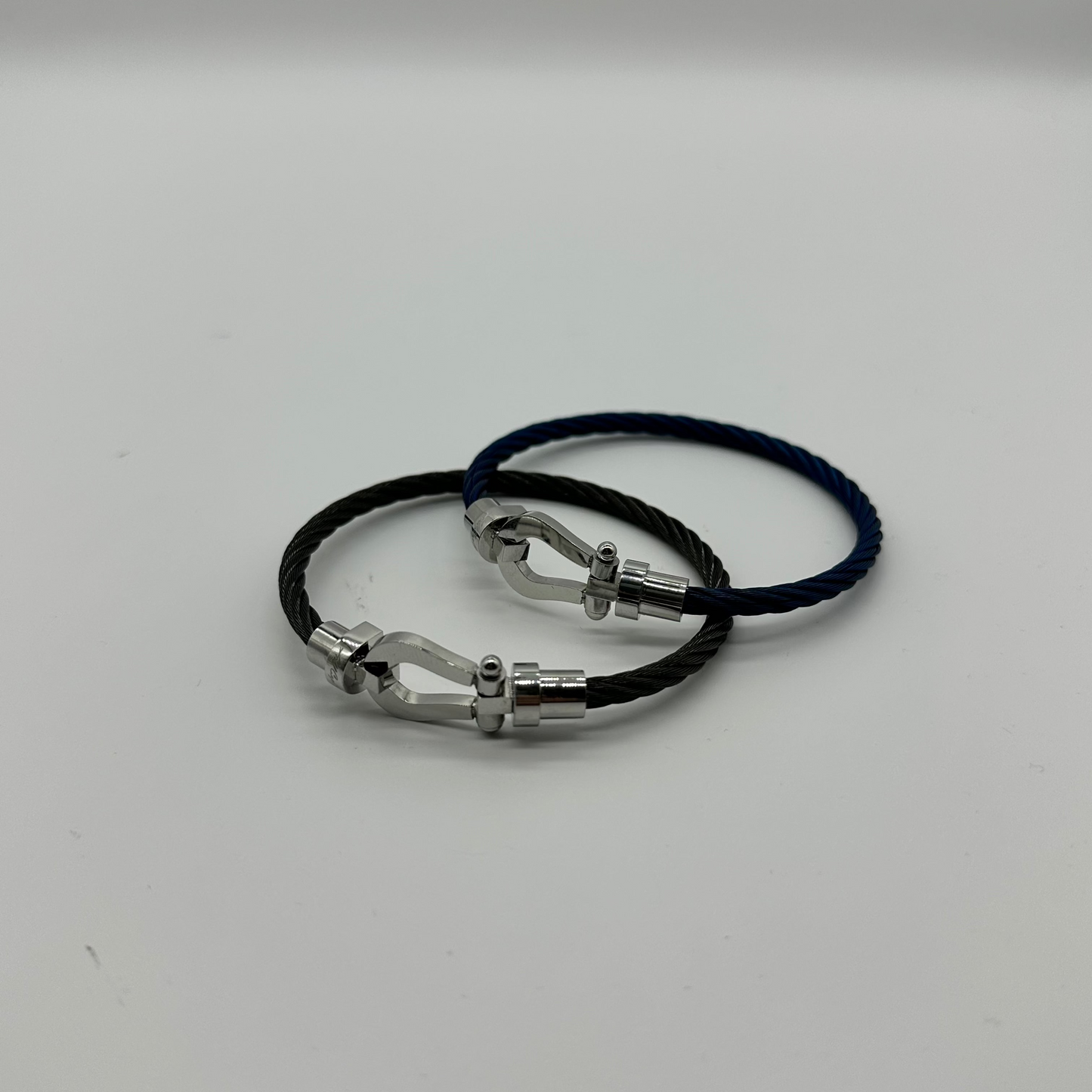Black and Blue Metal Bracelet