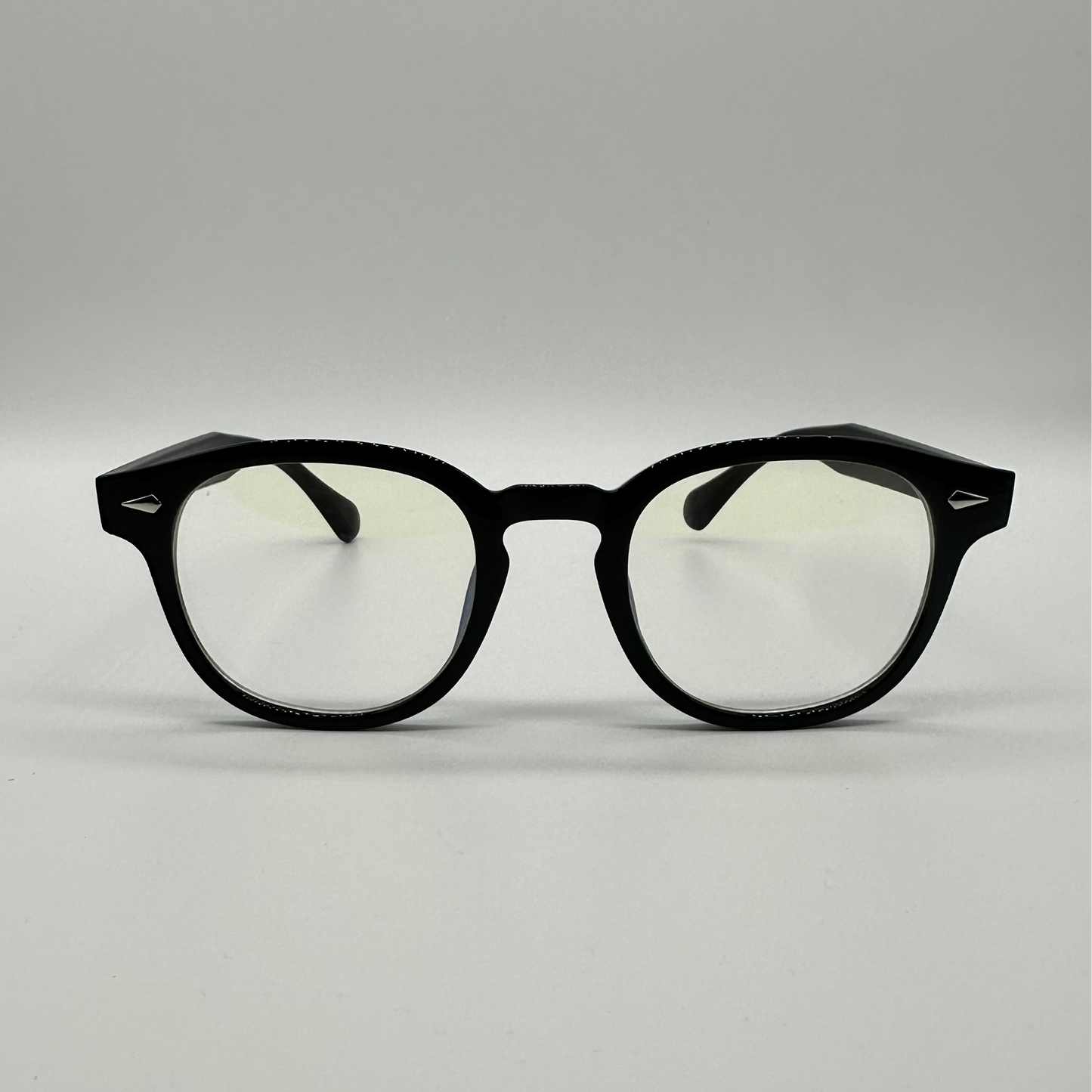 Round black transparent shades