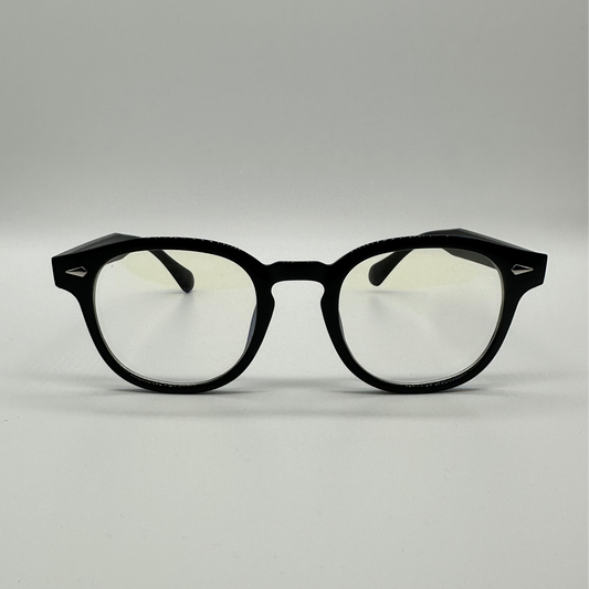 Round black transparent shades