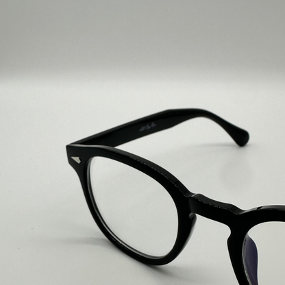 Round black transparent shades
