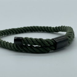 Green rope bracelet