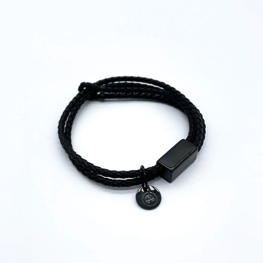 The "All Black Leather Bracelet"